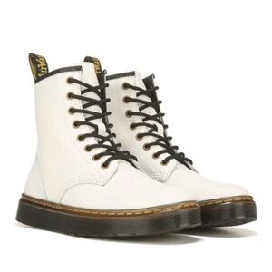 Dr. Martens Women's White Combat Boots